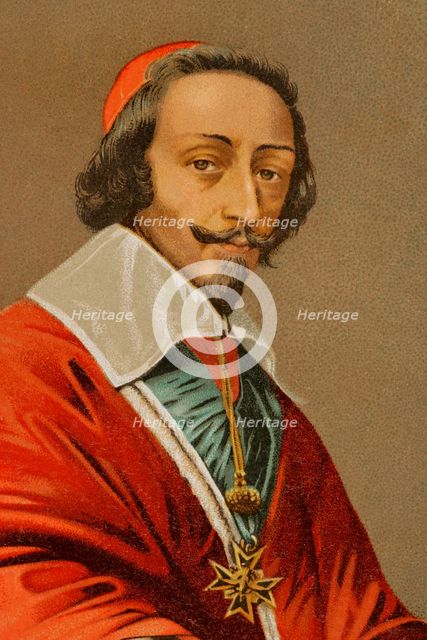 Cardinal de Richelieu (Armand Jean du Plessis) (1585-1642), French clergyman and statesman, 1886.  Creator: Unknown.