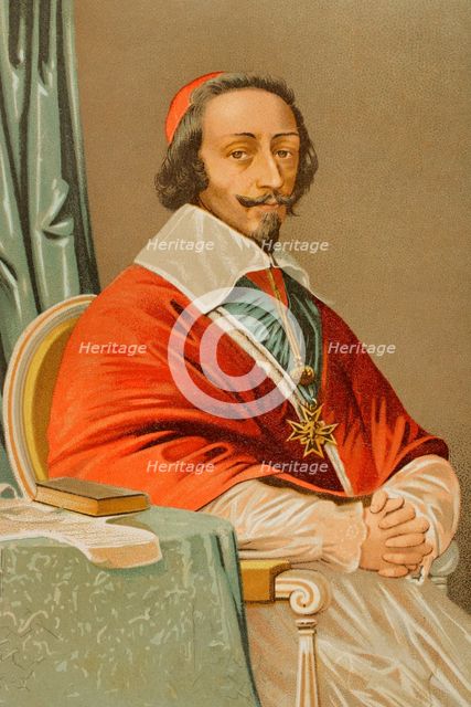 Cardinal de Richelieu (Armand Jean du Plessis) (1585-1642), French clergyman and statesman, 1886.  Creator: Unknown.