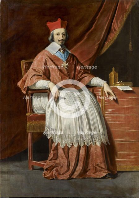 Cardinal de Richelieu. Artist: Champaigne, Philippe, de (1602-1674)