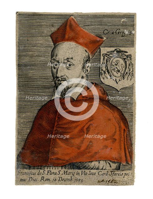 Cardinal Francesco Sforza, Italian priest, 16th century. Artist: Unknown