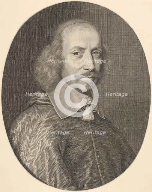 Cardinal Jules Mazarin, 1655. Creator: Robert Nanteuil.