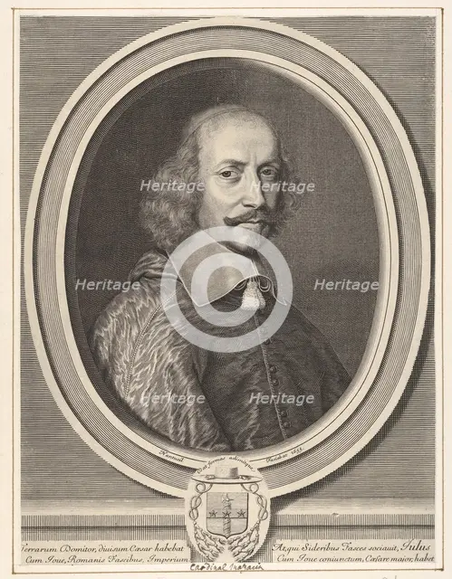 Cardinal Jules Mazarin, 1655. Creator: Robert Nanteuil.