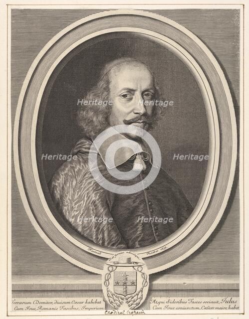 Cardinal Jules Mazarin, 1655. Creator: Robert Nanteuil.