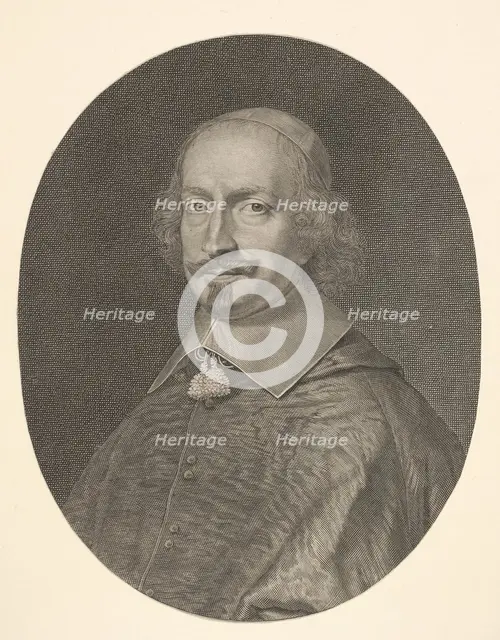 Cardinal Jules Mazarin, ca. 1652. Creator: Robert Nanteuil.