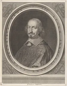 Cardinal Jules Mazarin, ca. 1652. Creator: Robert Nanteuil