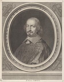 Cardinal Jules Mazarin, ca. 1652. Creator: Robert Nanteuil
