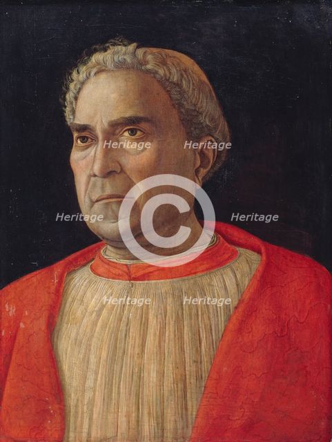 Cardinal Lodovico Trevisano, ca 1459. Artist: Mantegna, Andrea (1431-1506)