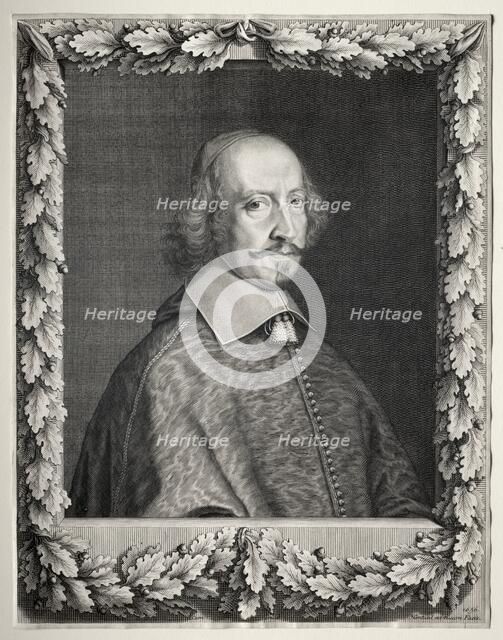 Cardinal Mazarin, 1656. Creator: Robert Nanteuil (French, 1623-1678).