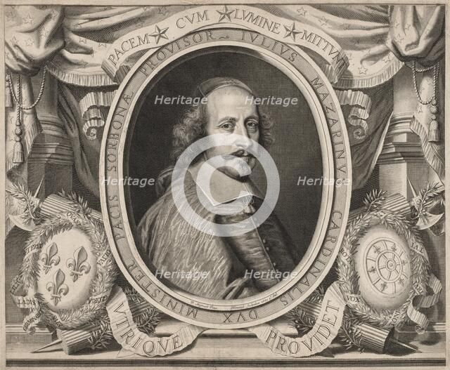 Cardinal Mazarin, 1660. Creator: Robert Nanteuil (French, 1623-1678).