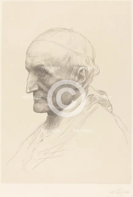 Cardinal Manning, 2nd plate. Creator: Alphonse Legros.