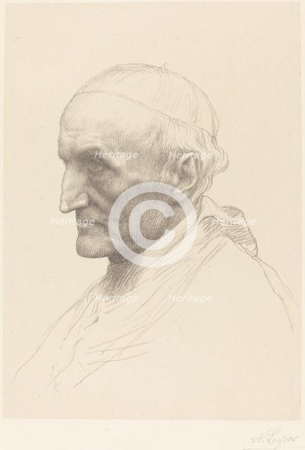 Cardinal Manning, 2nd plate. Creator: Alphonse Legros.