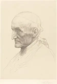 Cardinal Manning, 2nd plate. Creator: Alphonse Legros