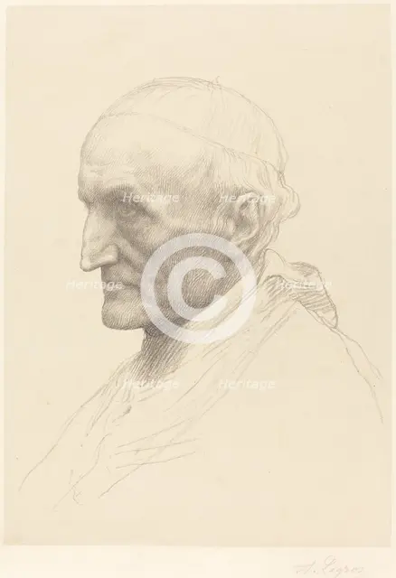Cardinal Manning, 2nd plate. Creator: Alphonse Legros.