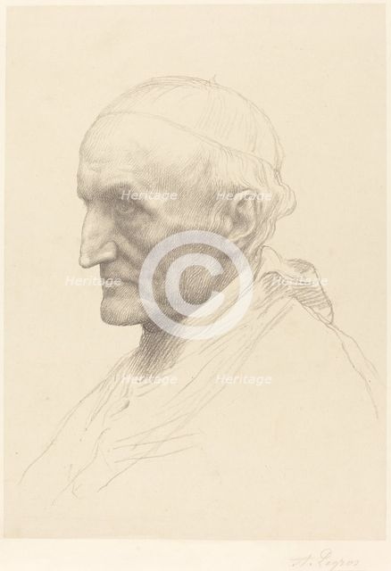 Cardinal Manning, 2nd plate. Creator: Alphonse Legros.