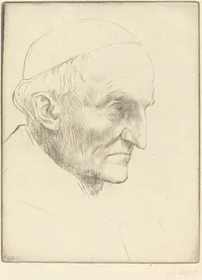 Cardinal Manning, 3rd plate. Creator: Alphonse Legros