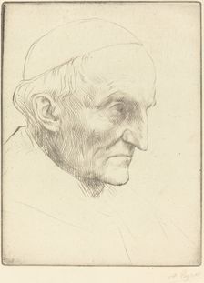 Cardinal Manning, 3rd plate. Creator: Alphonse Legros