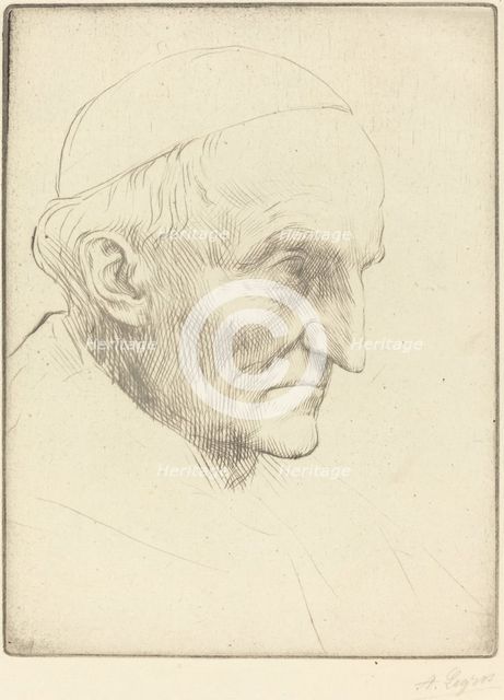 Cardinal Manning, 3rd plate. Creator: Alphonse Legros.