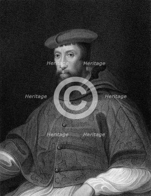 Cardinal Reginald Pole (1500-1558), Archbishop of Canterbury, 1824.Artist: W Holl