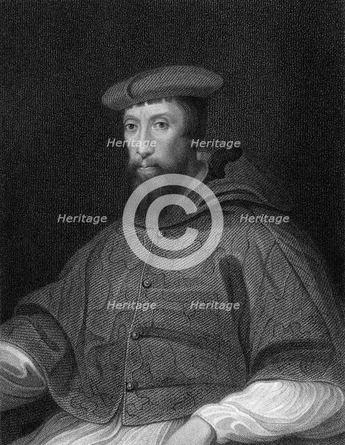 Cardinal Reginald Pole (1500-1558), Archbishop of Canterbury, 1824.Artist: W Holl