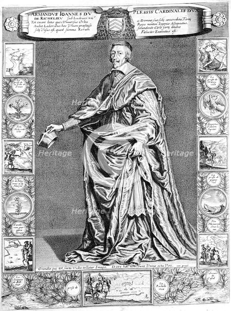 Cardinal Richelieu, c1637, (18th century) Artist: Anon