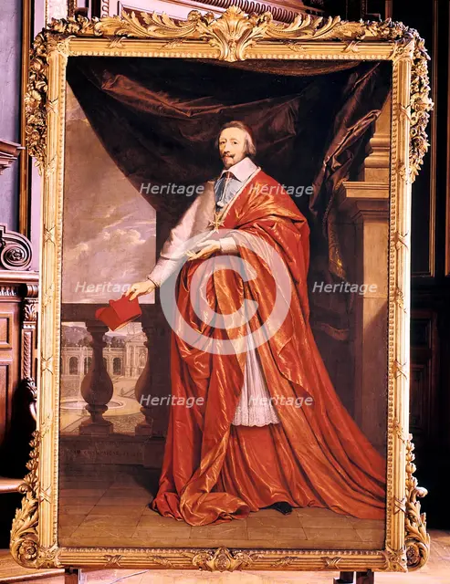 Cardinal Richelieu, French prelate and statesman, 1640. Artist: Philippe de Champaigne