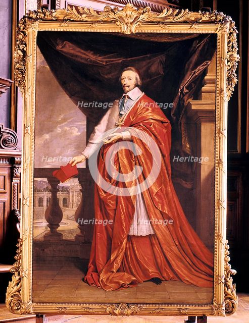 Cardinal Richelieu, French prelate and statesman, 1640. Artist: Philippe de Champaigne