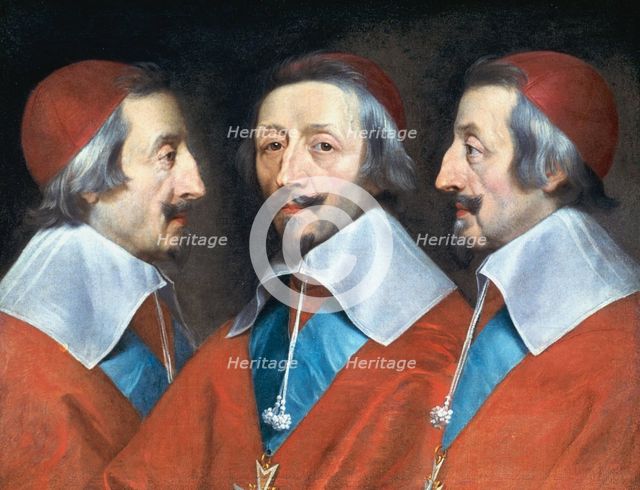 Cardinal Richelieu, French prelate and statesman, c1642.  Artist: Philippe de Champaigne