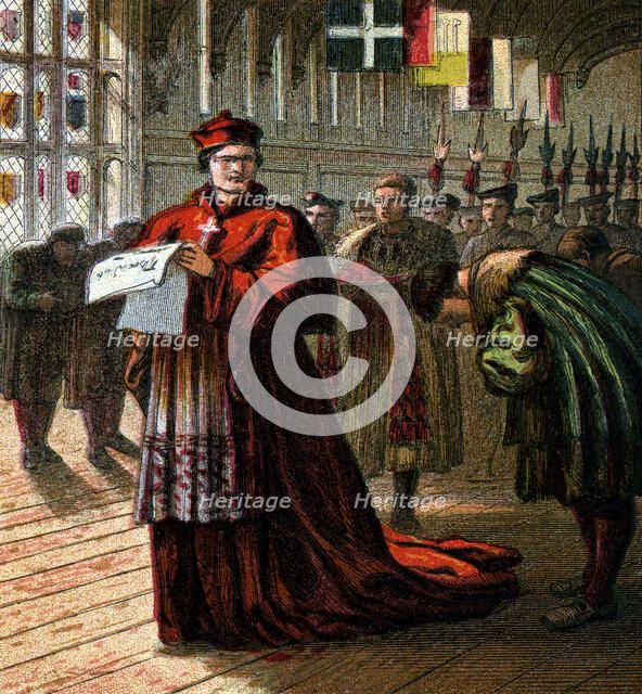 Cardinal Wolsey, (c1850). Artist: Unknown