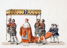Cardinal Wolsey, costume design for Shakespeare's play, Henry VIII, 19th century