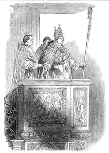 Cardinal Wiseman, Preaching, 1850. Creator: Unknown