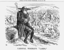 Cardinal Wiseman's "Lambs" 1862. Creator: John Tenniel