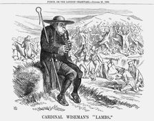 Cardinal Wiseman's Lambs 1862. Artist: John Tenniel