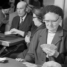 Cardplayers, Highgate, London, c1946-c1980. Artist: John Gay