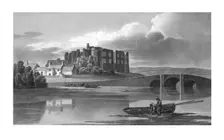 Carew Castle, Pembrokeshire, c1817. Creator: Unknown