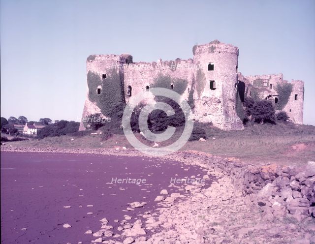 Carew Castle, Pembrokeshire, c1955. Creator: Arthur Charles Kirby Ware.
