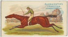 Carey, from The World's Racers series (N32) for Allen & Ginter Cigarettes, 1888. Creator: Allen & Ginter