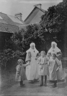 Caring for children, Quimper, 27 June 1918. Creator: Bain News Service