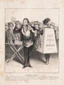 Caricaturana: Pl. 14, Robert Macaire Bookseller (Caricaturana: Pl. 14, Robert Macaire Libraire), 183 Creator: Honoré Daumier (French, 1808-1879)