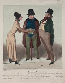 Caricaturana (Plate 48): A Candidate, 1837. Creator: Honoré Daumier (French, 1808-1879)