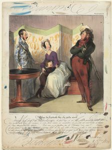 Caricaturana (plate 50): Breach of Civil Code Article 24, 1837. Creator: Honoré Daumier (French, 1808-1879); Edouard Bouvenne (French)