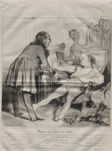 Caricaturana, plate 72: Recipe to Cure Colic, January 14, 1838. Creator: Honoré Daumier (French, 1808-1879); Aubert