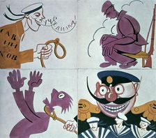 Caricature against the Constituent Assembly 1921. Artist: Vladimir Mayakovsky