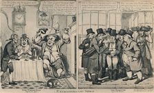 Caricature by Ansell, Showing Doorway of Lloyd's in 1808 1928. Artists: Ansell, Unknown