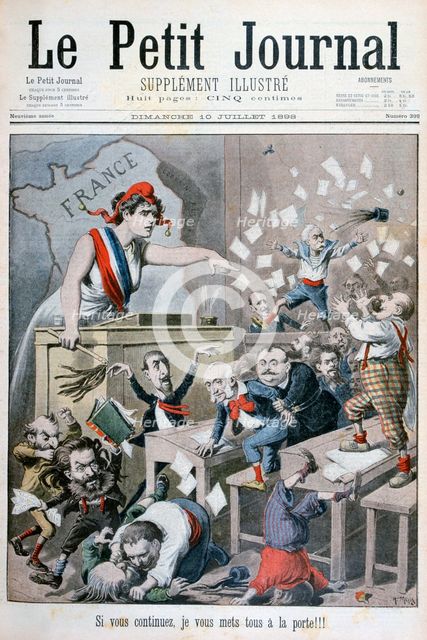 Caricature of the Chamber of Deputies, Paris, 1898. Artist: Henri Meyer