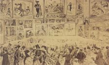 Caricature of the Salon des Refusés, 1863. Creator: Fabritzius, Lionel Casimir (1821-1866)