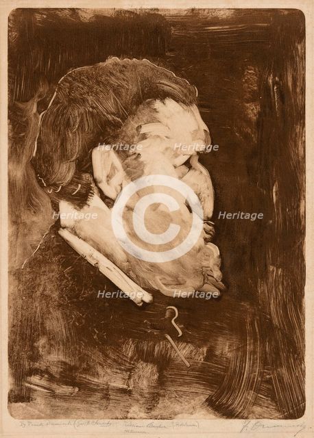 Caricature of William Gedney Bunce, 1883–84. Creator: Frank Duveneck.
