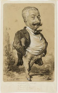 Caricature of a Man, 1859. Creator: Etienne Carjat