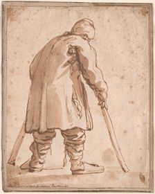 Caricature of a Man, Said to Be Pietro da Cortona. Creator: Pier Francesco Mola