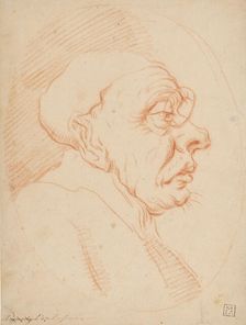 Caricature of a Cleric Wearing Spectacles, 1625-1713. Creator: Carlo Maratti