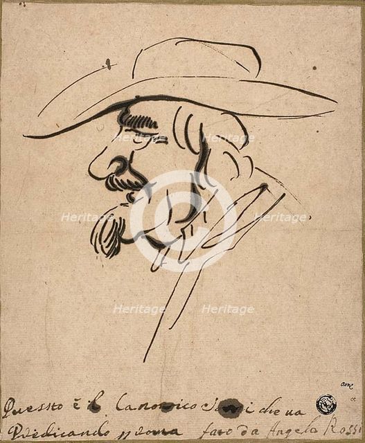 Caricature of Canon Sorri, n.d. Creator: Angelo de Rossi.